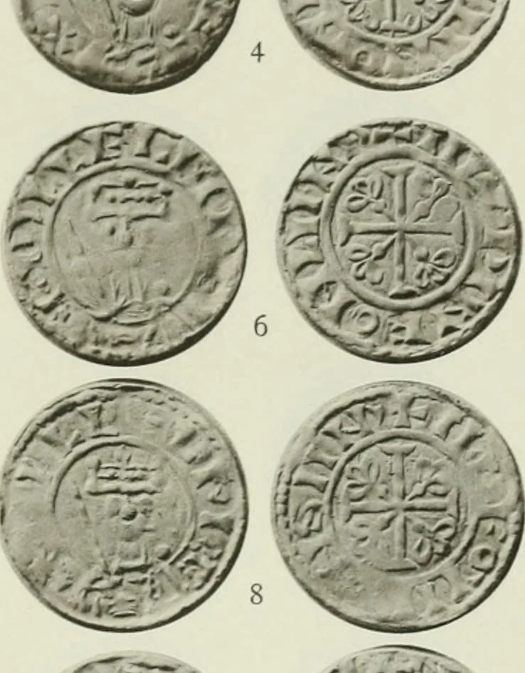 An illustration from A catalogue of English coins in the British museum. The Norman kings, 1916, leaf 332