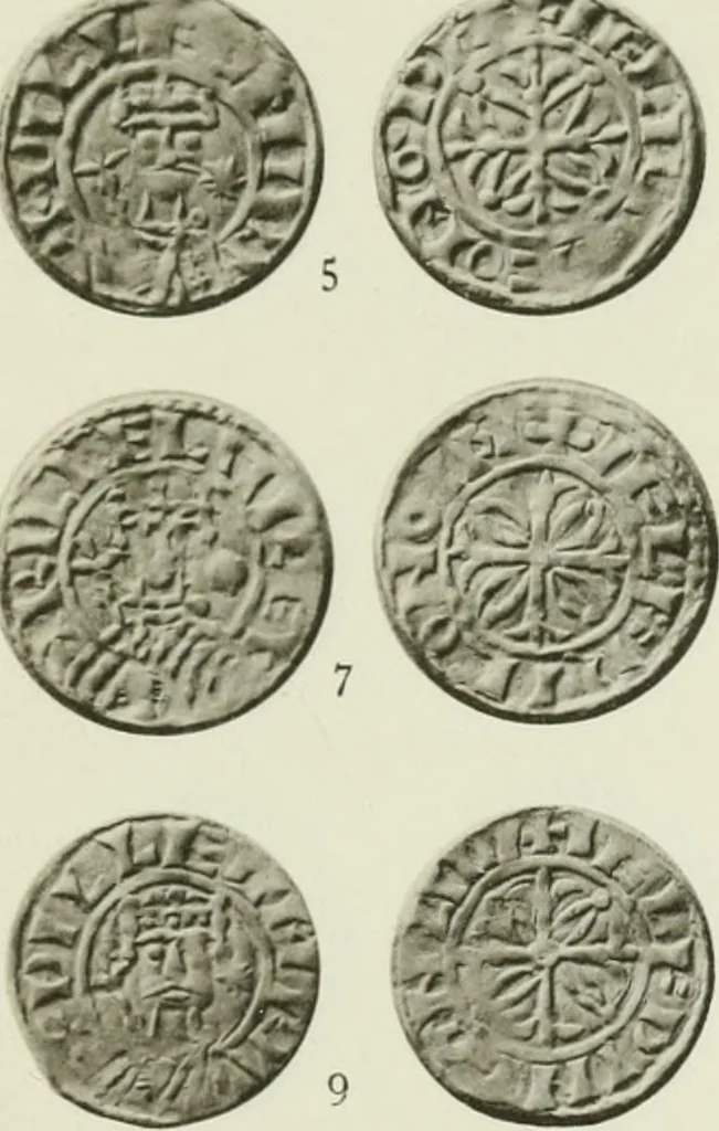 An illustration from A catalogue of English coins in the British museum. The Norman kings, 1916, leaf 334