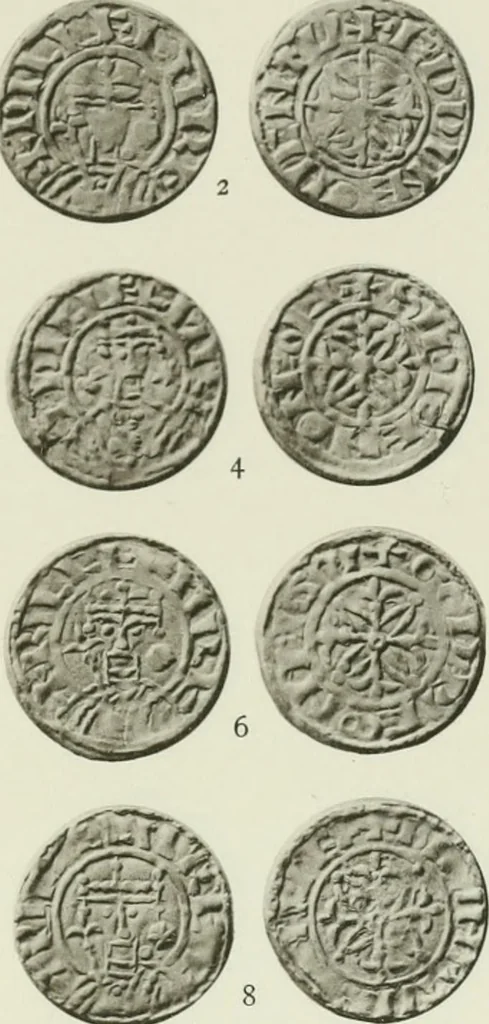 An illustration from A catalogue of English coins in the British museum. The Norman kings, 1916, leaf 334