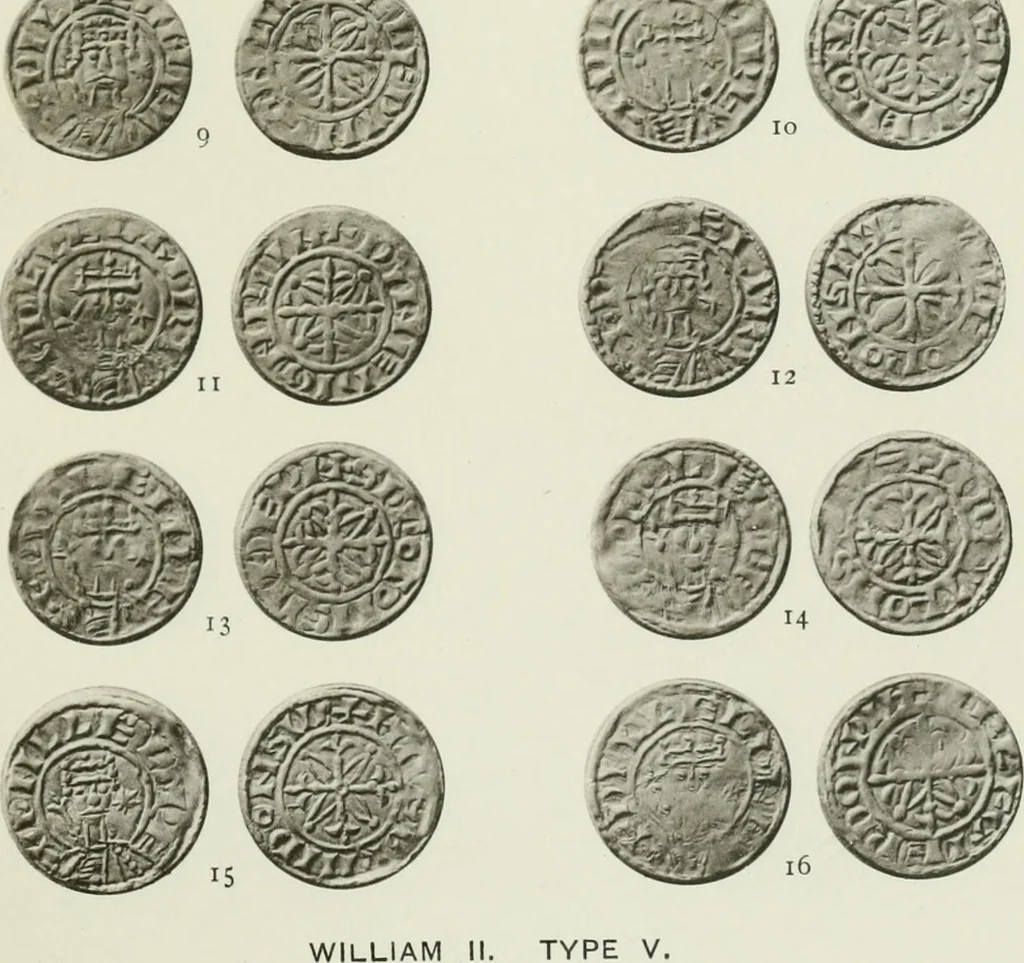 An illustration from A catalogue of English coins in the British museum. The Norman kings, 1916, leaf 334