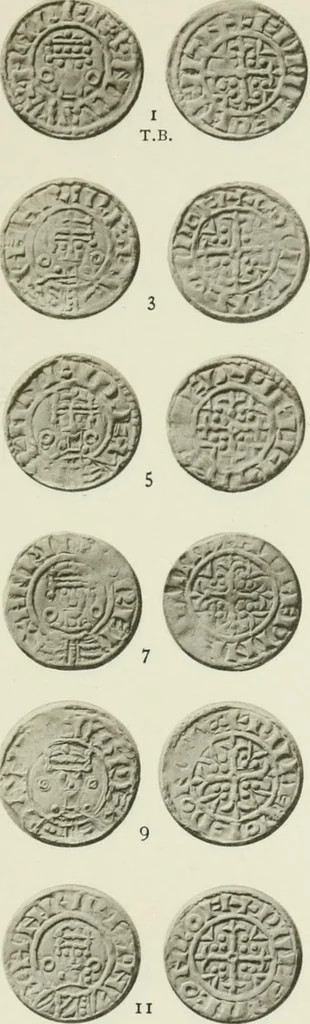 An illustration from A catalogue of English coins in the British museum. The Norman kings, 1916, leaf 336