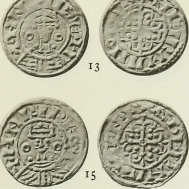 An illustration from A catalogue of English coins in the British museum. The Norman kings, 1916, leaf 336