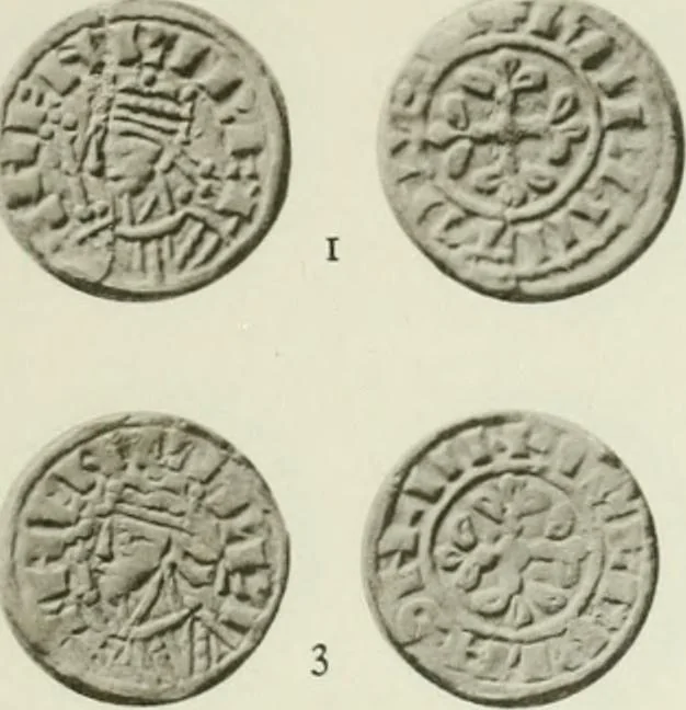 An illustration from A catalogue of English coins in the British museum. The Norman kings, 1916, leaf 338