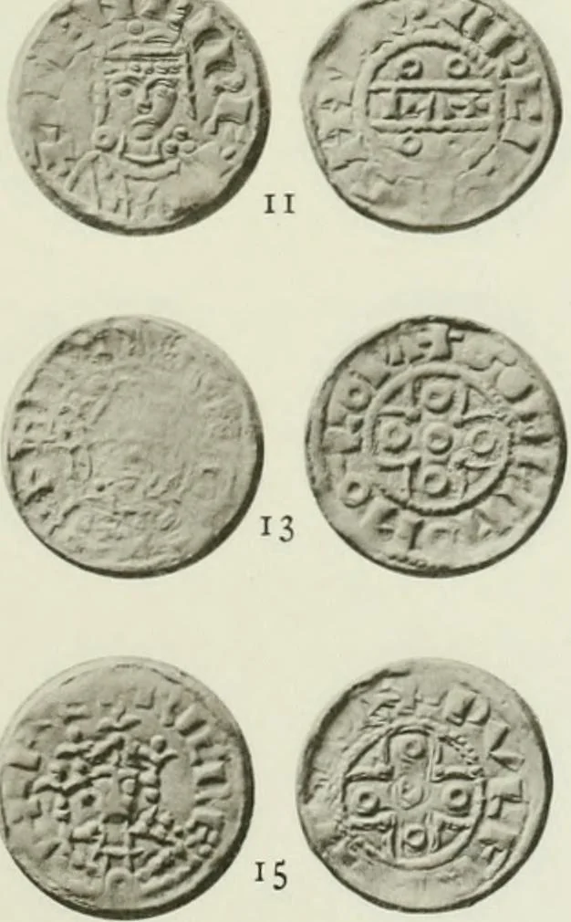 An illustration from A catalogue of English coins in the British museum. The Norman kings, 1916, leaf 338