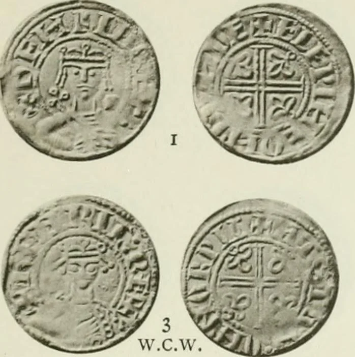 An illustration from A catalogue of English coins in the British museum. The Norman kings, 1916, leaf 340
