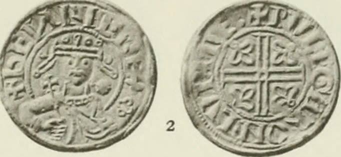 An illustration from A catalogue of English coins in the British museum. The Norman kings, 1916, leaf 340