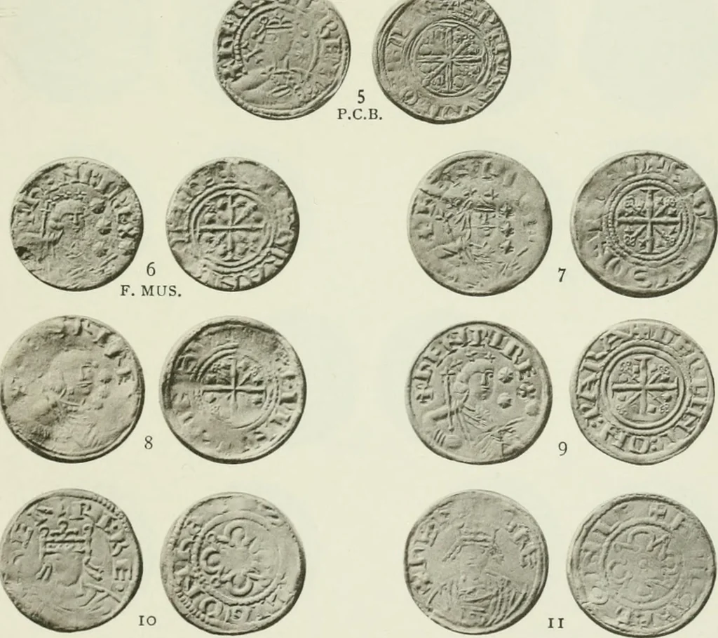 An illustration from A catalogue of English coins in the British museum. The Norman kings, 1916, leaf 340