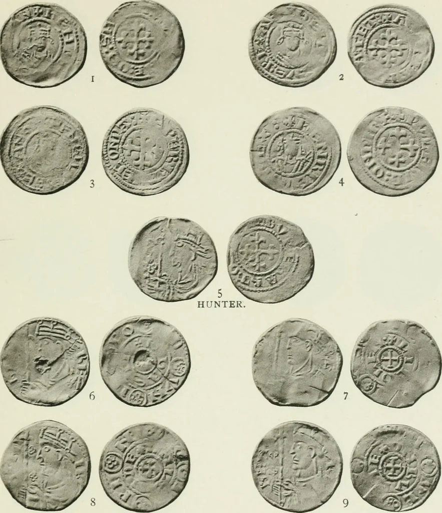 An illustration from A catalogue of English coins in the British museum. The Norman kings, 1916, leaf 344