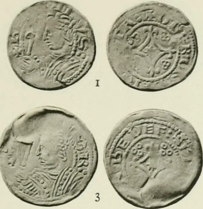 An illustration from A catalogue of English coins in the British museum. The Norman kings, 1916, leaf 346