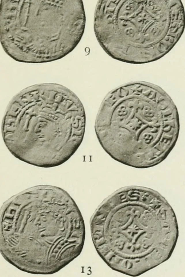 An illustration from A catalogue of English coins in the British museum. The Norman kings, 1916, leaf 346