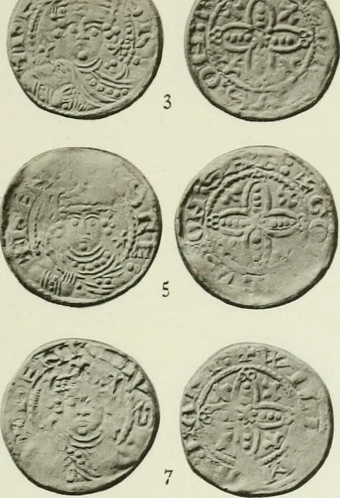 An illustration from A catalogue of English coins in the British museum. The Norman kings, 1916, leaf 348
