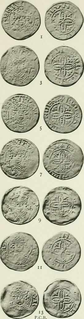An illustration from A catalogue of English coins in the British museum. The Norman kings, 1916, leaf 350