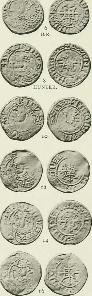 An illustration from A catalogue of English coins in the British museum. The Norman kings, 1916, leaf 354