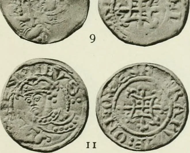 An illustration from A catalogue of English coins in the British museum. The Norman kings, 1916, leaf 356