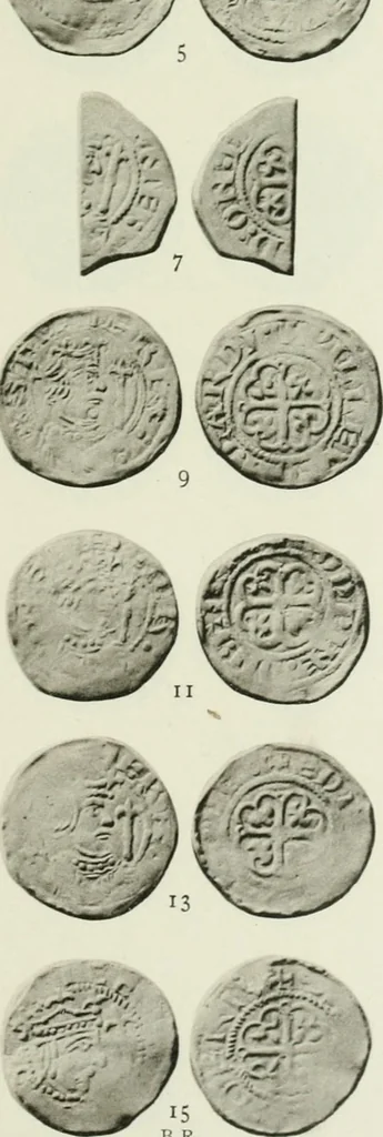 An illustration from A catalogue of English coins in the British museum. The Norman kings, 1916, leaf 358