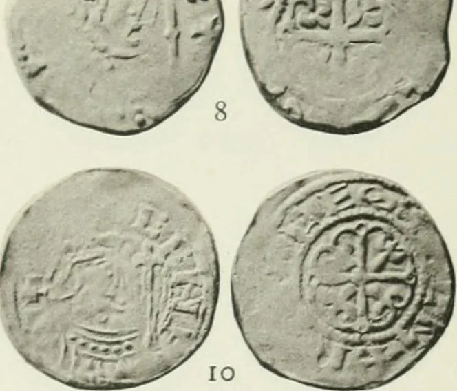 An illustration from A catalogue of English coins in the British museum. The Norman kings, 1916, leaf 358