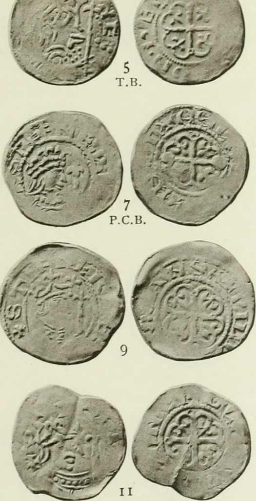 An illustration from A catalogue of English coins in the British museum. The Norman kings, 1916, leaf 360