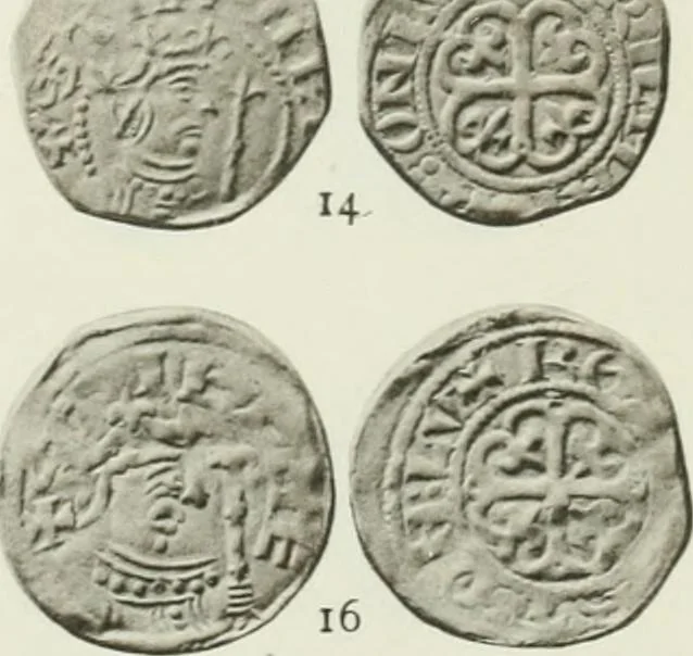 An illustration from A catalogue of English coins in the British museum. The Norman kings, 1916, leaf 360