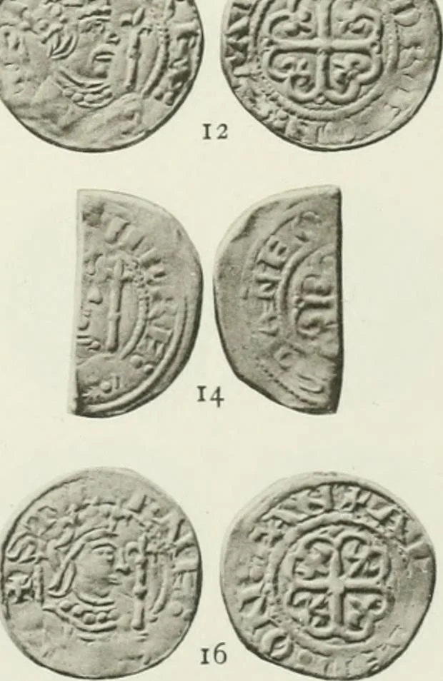 An illustration from A catalogue of English coins in the British museum. The Norman kings, 1916, leaf 362