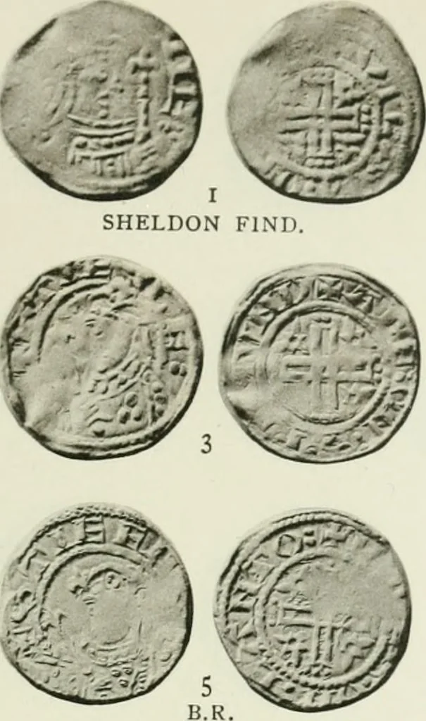 An illustration from A catalogue of English coins in the British museum. The Norman kings, 1916, leaf 366