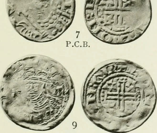 An illustration from A catalogue of English coins in the British museum. The Norman kings, 1916, leaf 366