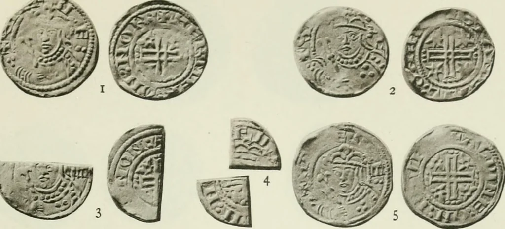 An illustration from A catalogue of English coins in the British museum. The Norman kings, 1916, leaf 368