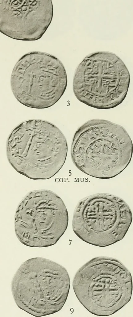 An illustration from A catalogue of English coins in the British museum. The Norman kings, 1916, leaf 370