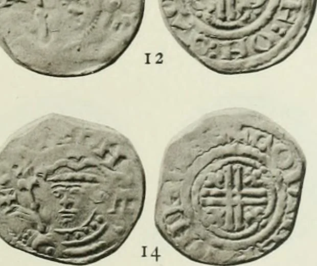 An illustration from A catalogue of English coins in the British museum. The Norman kings, 1916, leaf 370