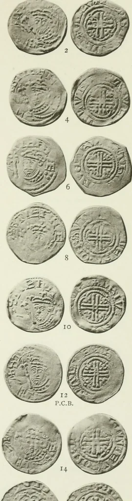 An illustration from A catalogue of English coins in the British museum. The Norman kings, 1916, leaf 372
