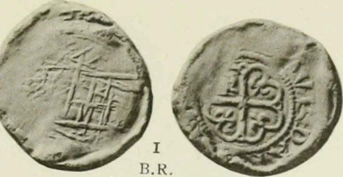 An illustration from A catalogue of English coins in the British museum. The Norman kings, 1916, leaf 374
