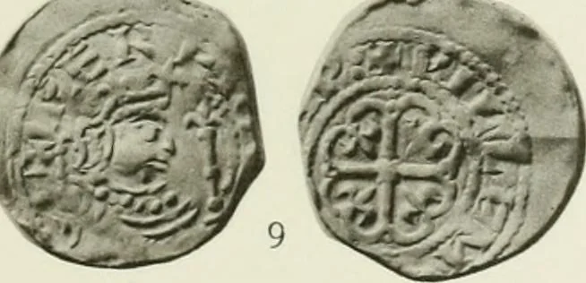 An illustration from A catalogue of English coins in the British museum. The Norman kings, 1916, leaf 374