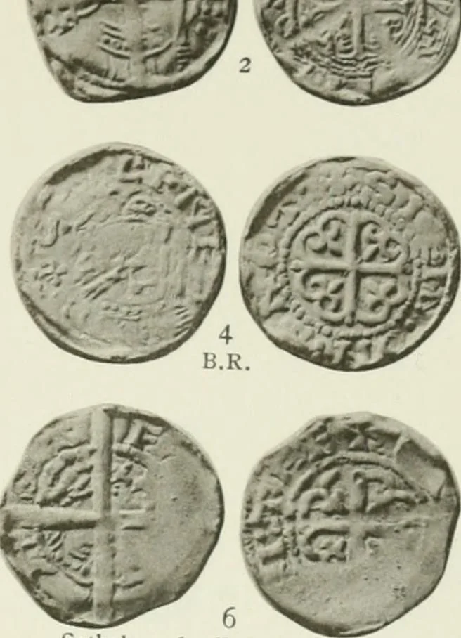 An illustration from A catalogue of English coins in the British museum. The Norman kings, 1916, leaf 374