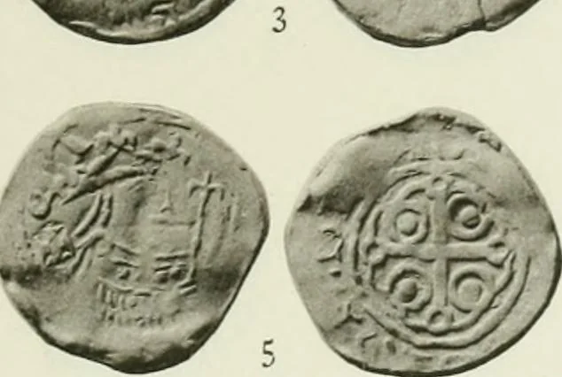 An illustration from A catalogue of English coins in the British museum. The Norman kings, 1916, leaf 376