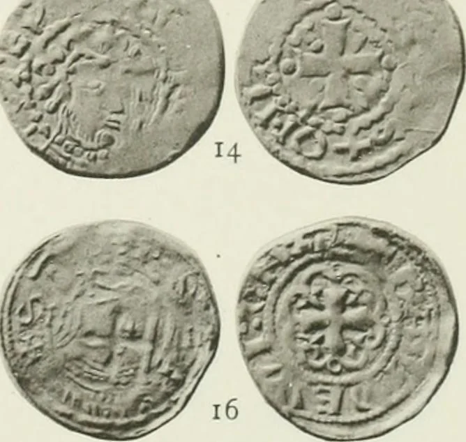 An illustration from A catalogue of English coins in the British museum. The Norman kings, 1916, leaf 376