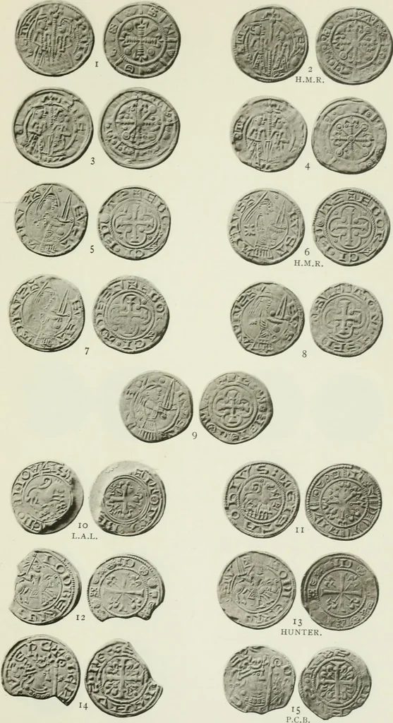 An illustration from A catalogue of English coins in the British museum. The Norman kings, 1916, leaf 380
