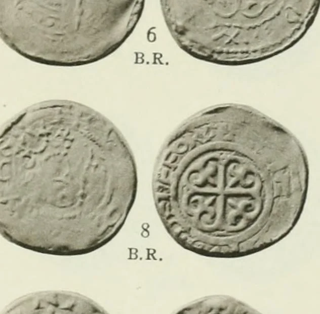 An illustration from A catalogue of English coins in the British museum. The Norman kings, 1916, leaf 382