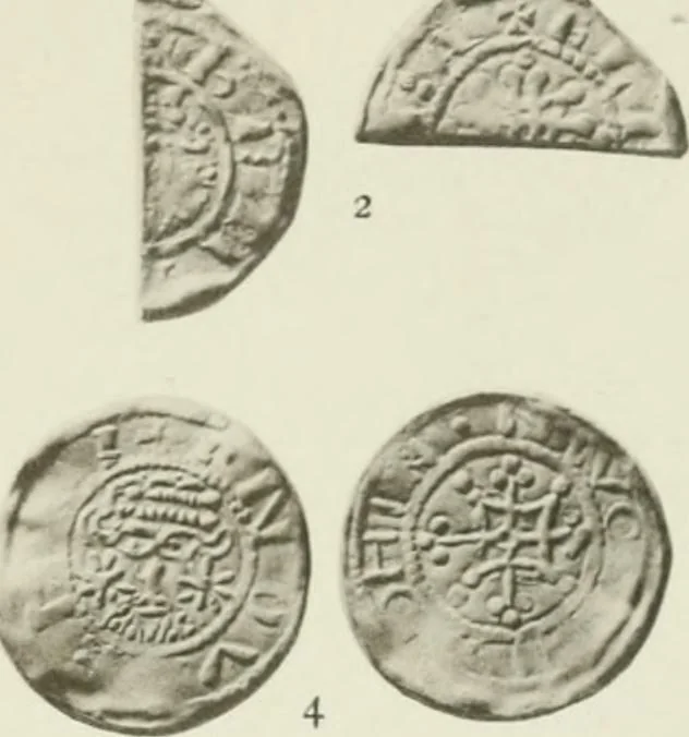 An illustration from A catalogue of English coins in the British museum. The Norman kings, 1916, leaf 384