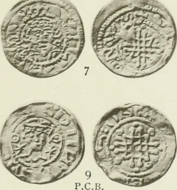 An illustration from A catalogue of English coins in the British museum. The Norman kings, 1916, leaf 384