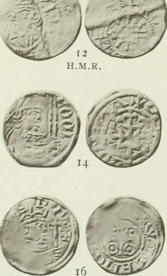 An illustration from A catalogue of English coins in the British museum. The Norman kings, 1916, leaf 384