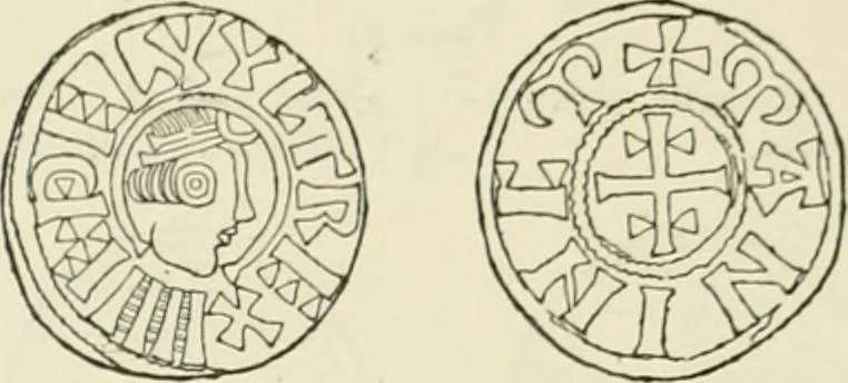 An illustration from A catalogue of English coins in the British museum. Anglo-Saxon series .., 1887, leaf 149