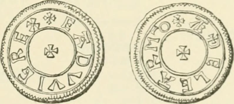 An illustration from A catalogue of English coins in the British museum. Anglo-Saxon series .., 1887, leaf 294
