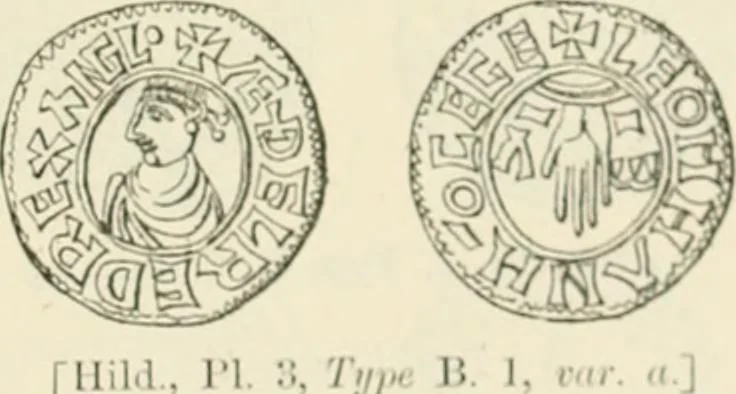 An illustration from A catalogue of English coins in the British museum. Anglo-Saxon series .., 1887, leaf 340