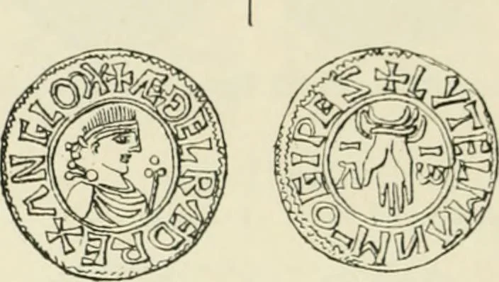 An illustration from A catalogue of English coins in the British museum. Anglo-Saxon series .., 1887, leaf 341