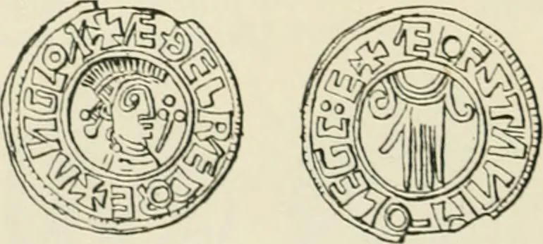 An illustration from A catalogue of English coins in the British museum. Anglo-Saxon series .., 1887, leaf 341