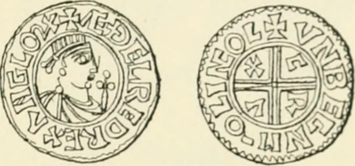An illustration from A catalogue of English coins in the British museum. Anglo-Saxon series .., 1887, leaf 342