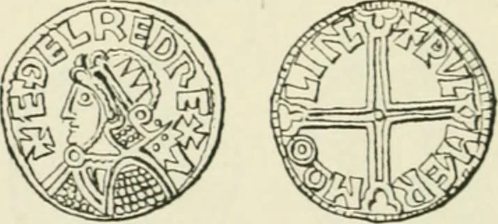 An illustration from A catalogue of English coins in the British museum. Anglo-Saxon series .., 1887, leaf 343