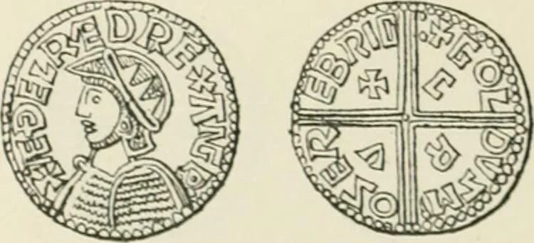An illustration from A catalogue of English coins in the British museum. Anglo-Saxon series .., 1887, leaf 343