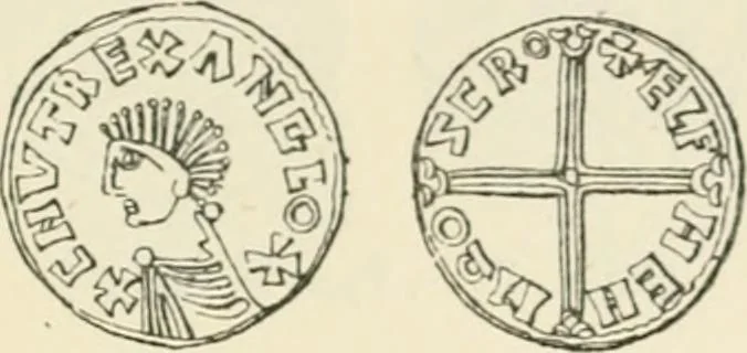 An illustration from A catalogue of English coins in the British museum. Anglo-Saxon series .., 1887, leaf 386