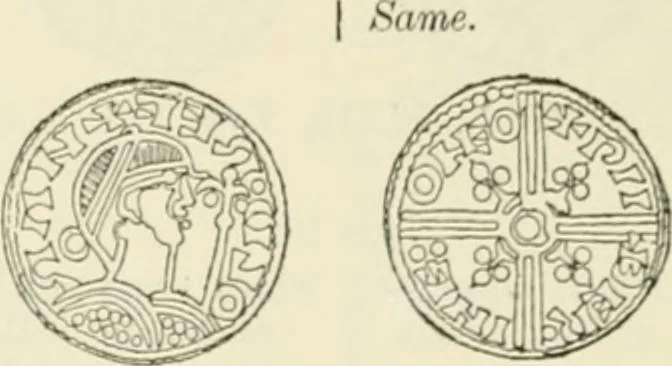 An illustration from A catalogue of English coins in the British museum. Anglo-Saxon series .., 1887, leaf 443