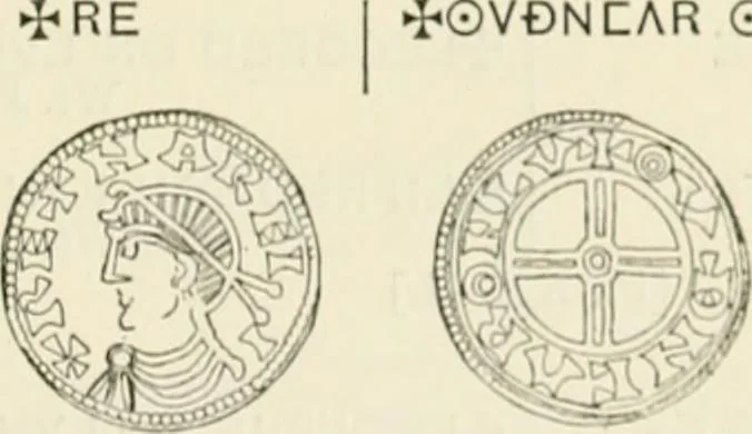 An illustration from A catalogue of English coins in the British museum. Anglo-Saxon series .., 1887, leaf 450